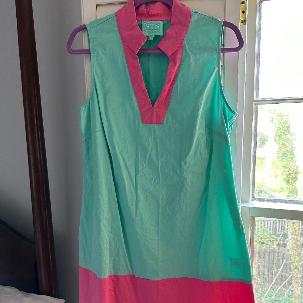 Sail To Sable Block Dress Size L - image 1